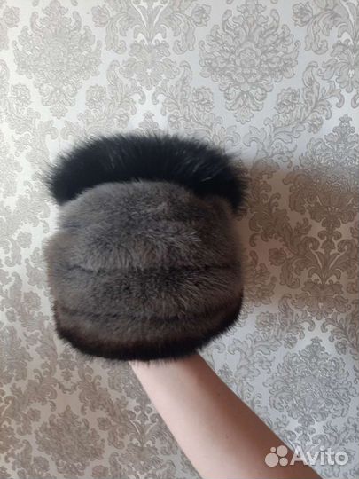 Шапка норковая женская