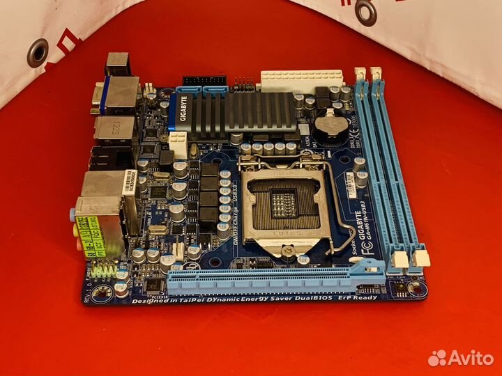 Материнская плата 1155 Gigabyte GA-H61N-USB3
