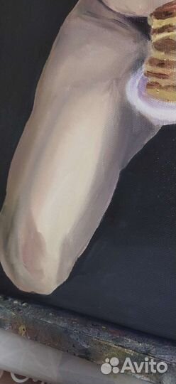 Картина маслом девушка ню