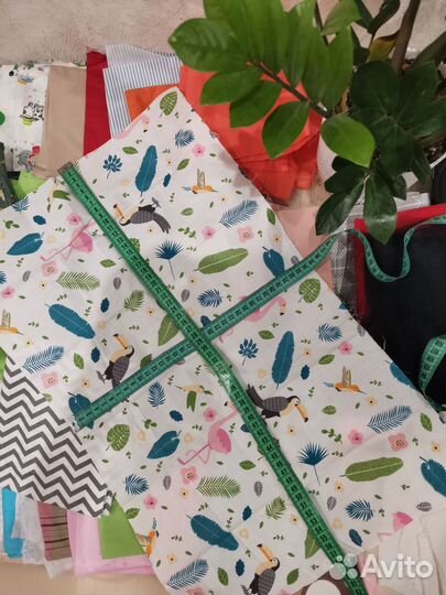 Обрезки ткани хлопок