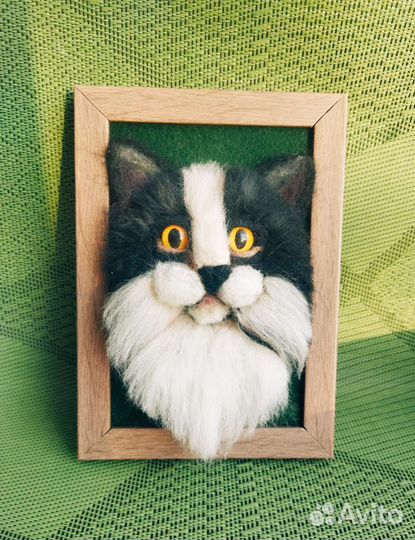 Картина из шерсти