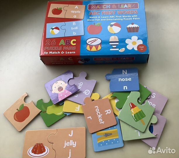 Первые английские слова Пазлы