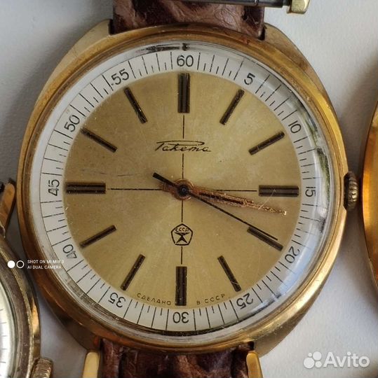 Позолоченные советские часы