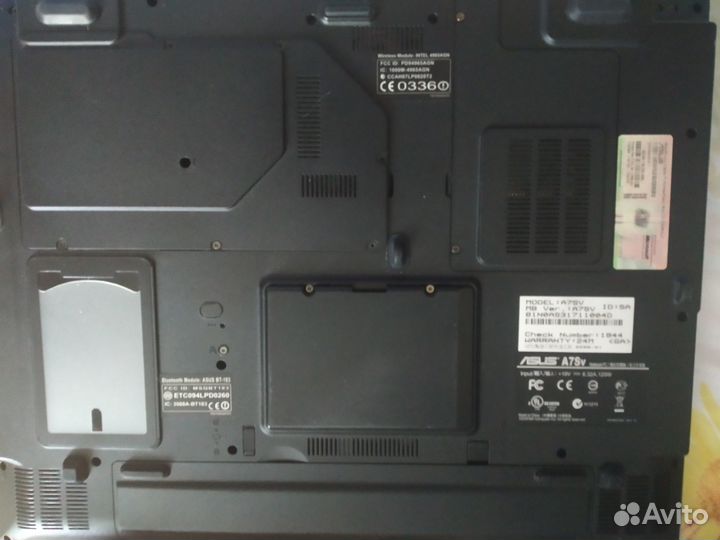 Ноутбук Asus a7sv/17 На запчасти