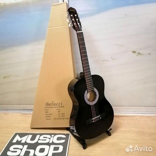 Гитара классическая новая в коробке