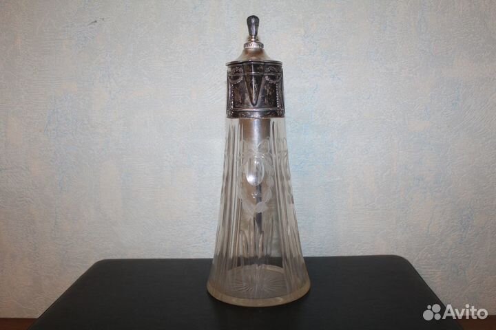 84 пр. Большой графин в стиле Хлебникова. Серебро