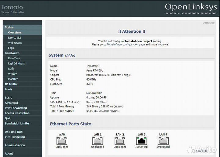 Wi-Fi роутер asus RT-N66U б/у