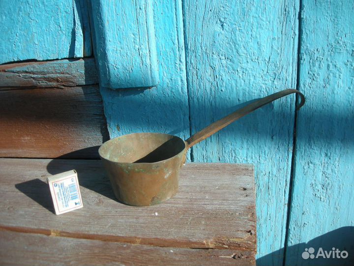 Ковшик медный старинный ковш без авито-доставки