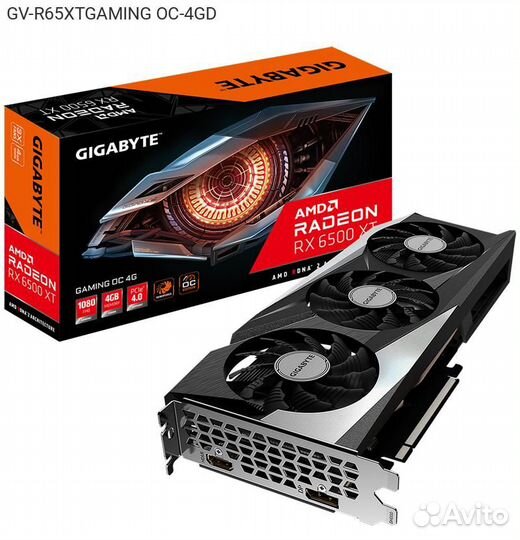 Видеокарта Gigabyte AMD Radeon RX 6500 XT Gaming O