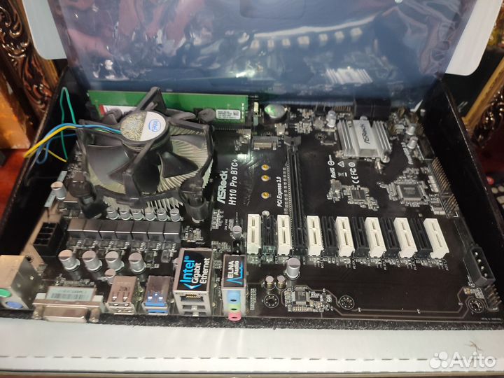 H110 Pro BTC+i3 6100\8gb озу