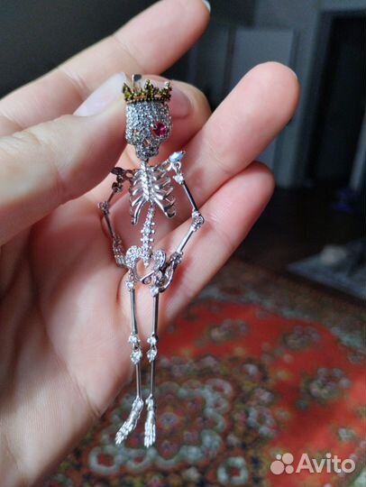 Моно серьга серебро соколов