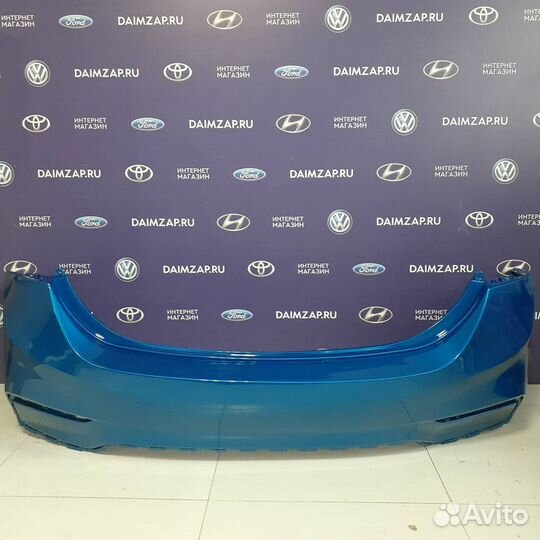 Бампер задний Hyundai Solaris 2017-2020 Синий