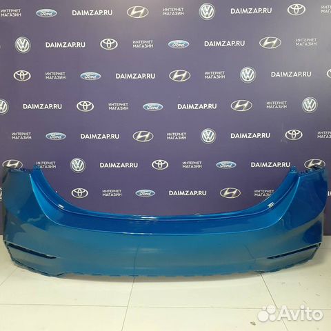 Бампер задний Hyundai Solaris 2017-2020 Синий