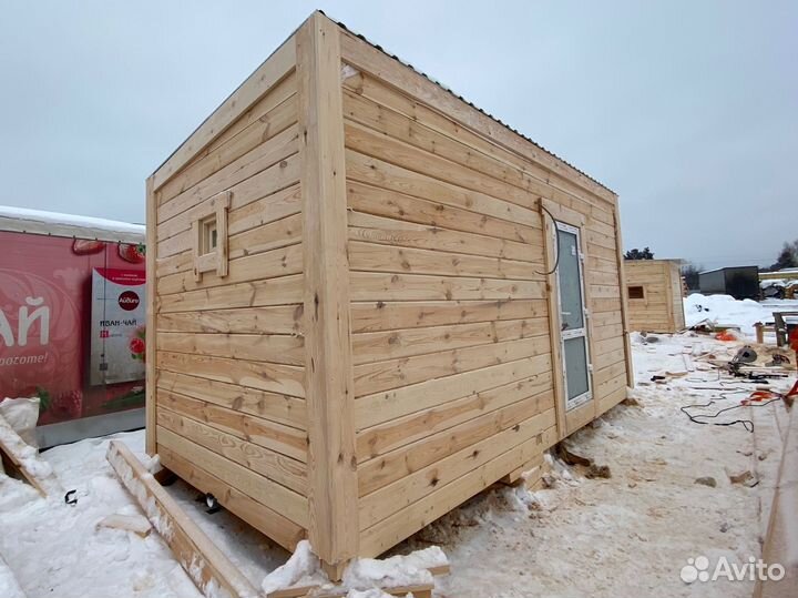 Баня из бруса с верандой под ключ