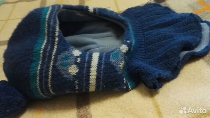 Шапка теплая шлем