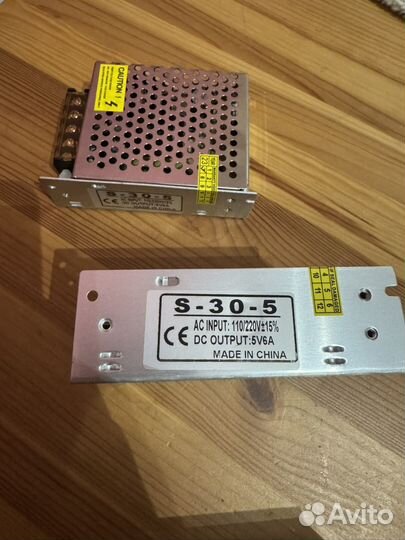 Блок питания импульсный 5V 6A 30вт 5A 25вт