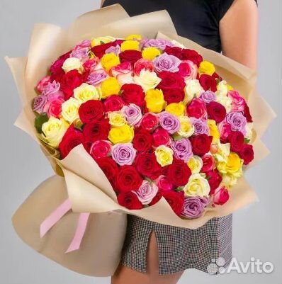 Букет из 25 роз микс с доставкой Новосибирск