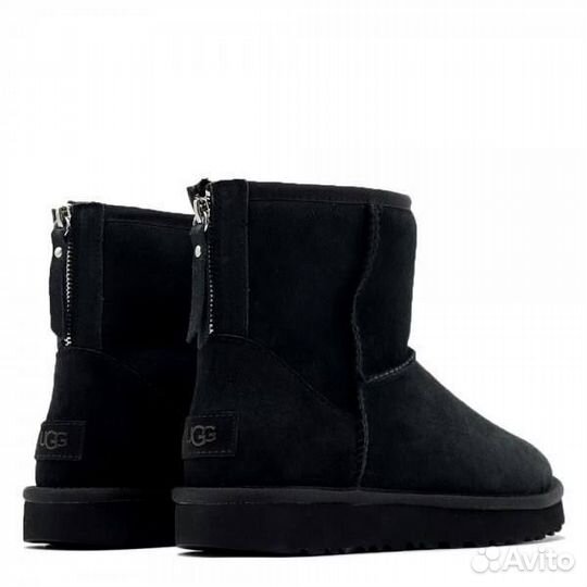 Ugg Classic Mini Zip II Black (Без Камней)