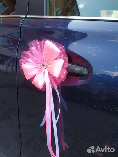 Банты на свадебную машину
