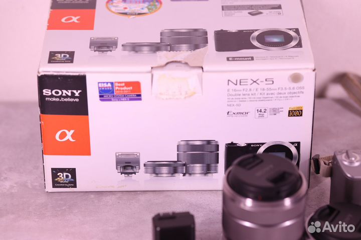 Sony nex5 +обьективы 16mm F2.8+18-55mm F3.5-5.6oss