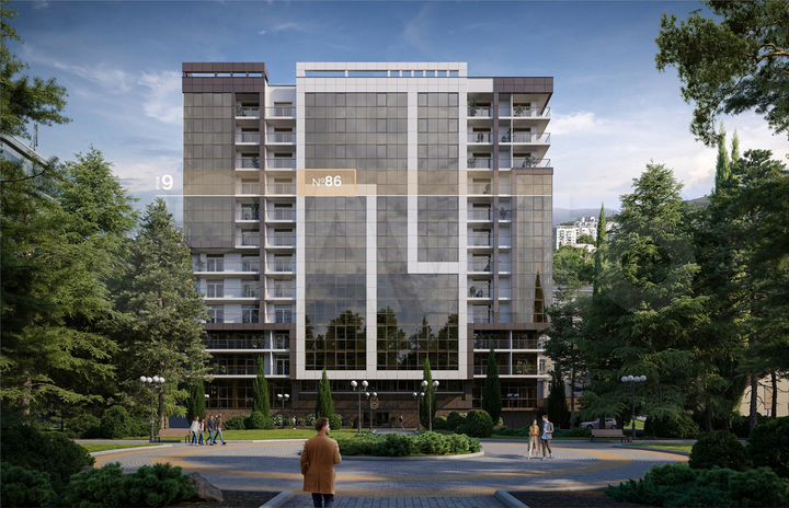 2-к. апартаменты, 84,8 м², 9/12 эт.