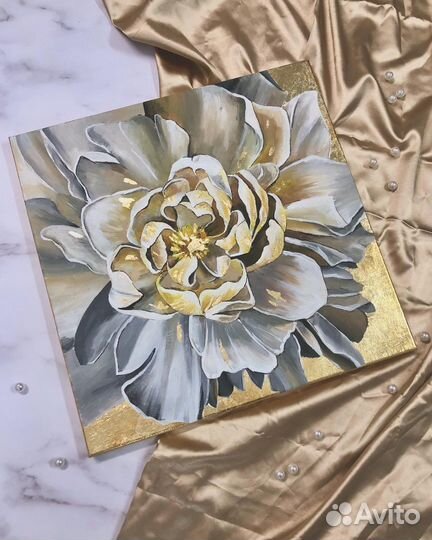 Интерьерная картина цветы подарок