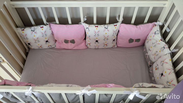 Бортики в детскую кроватку новые