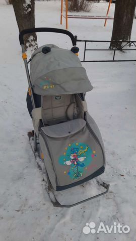 Детские санки коляска