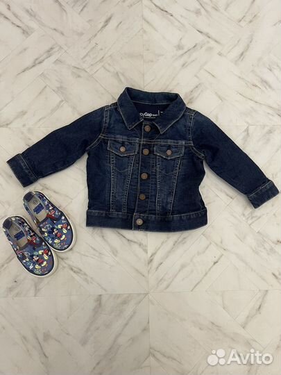 Джинсовая куртка Gap 12-18м оригинал