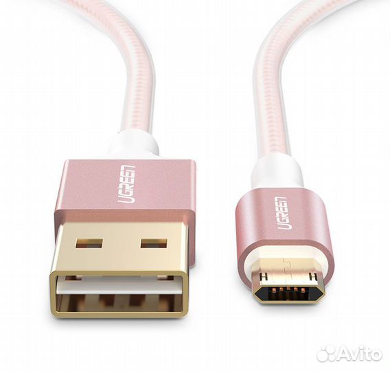 Кабель micro USB-USB 2.0, в оплетке нейлоновой 1,0