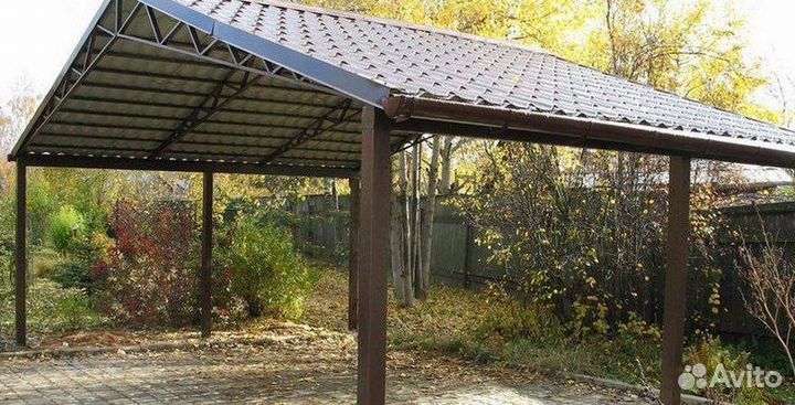 Металлические навесы для дома и дачи