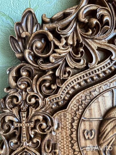 Икона Господь Вседержитель (из дерева)