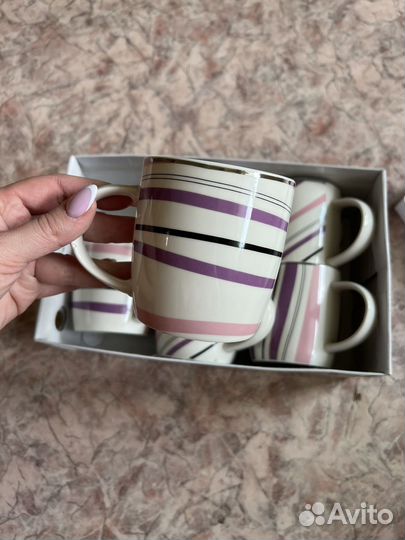 Набор кружек 6 шт новые
