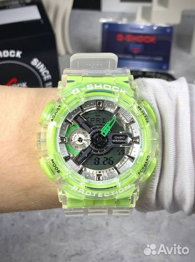 Часы G-Shock 110 лаймовые