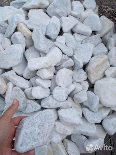 Мраморная крошка в мешках