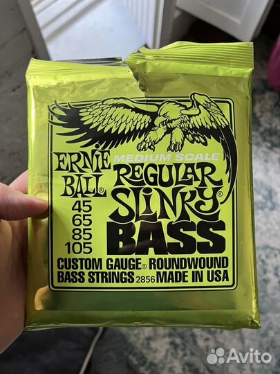 Струны для бас гитары Ernie ball