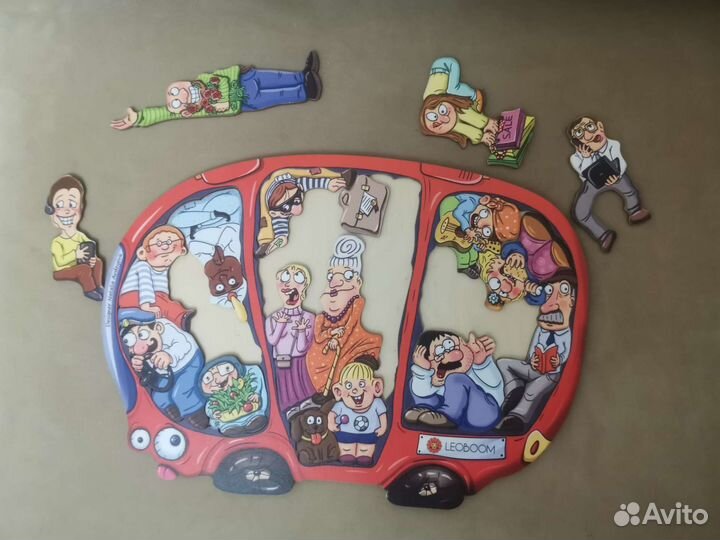 Пазл автобус в час пик