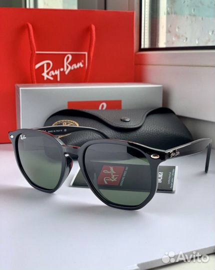 Очки ray ban hexagonal зеленые