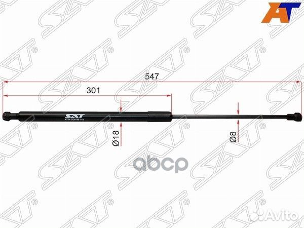 Амортизатор капота toyota mark X 04-09 ST-118-0