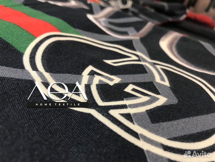 Постельное белье евро сатин Famous Brand: Gucci