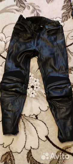 Мото Брюки кожаные