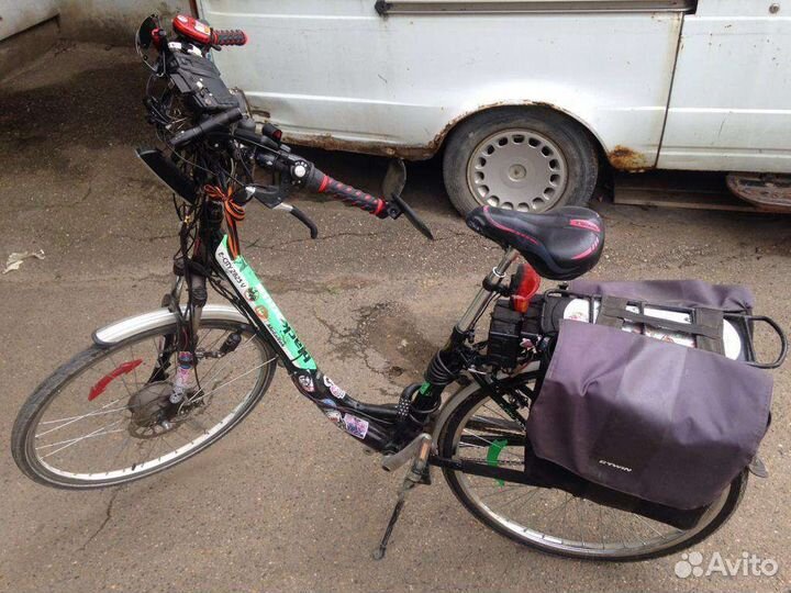 Электровелосипед E-Sity 2823V Black aqua