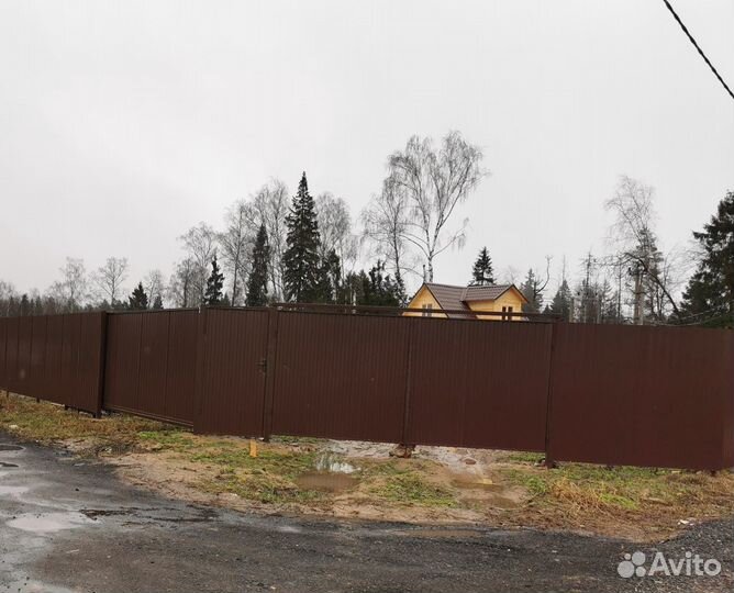 Забор из профнастила