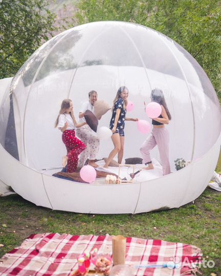 Палатка пузырь надувная купол шатер шар
