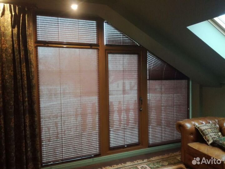 Шторы плиссе на пластиковые окна, мансарды