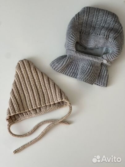 Шапочки 0-3 мес зима/демисезон