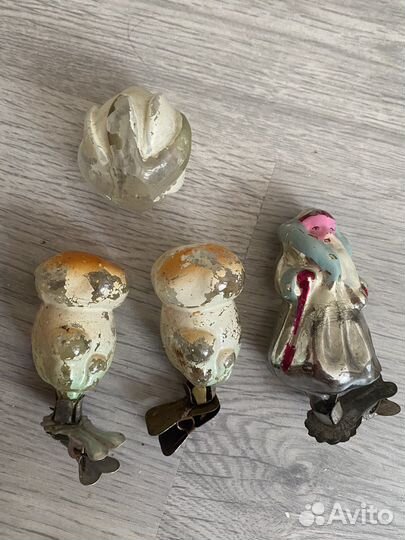 Елочные игрушки СССР на прищепке на реставрацию