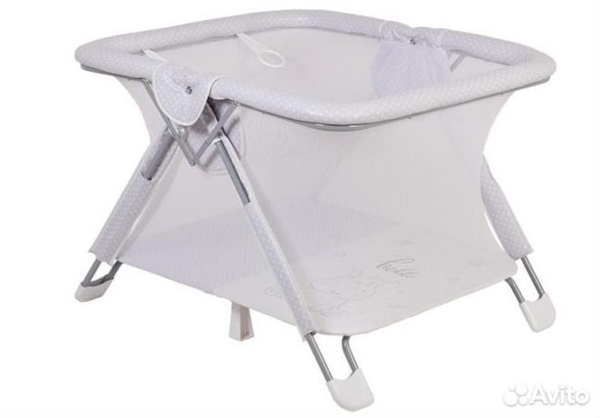 Манеж Polini kids Comfort Бегемотик серый