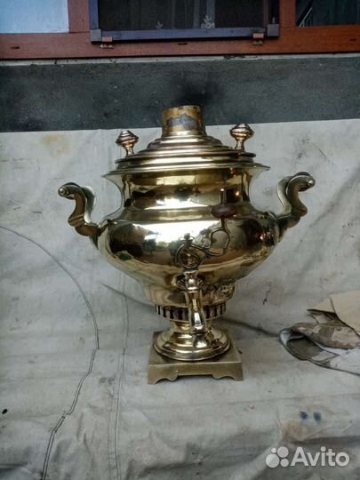 Самовар на дровах старинный