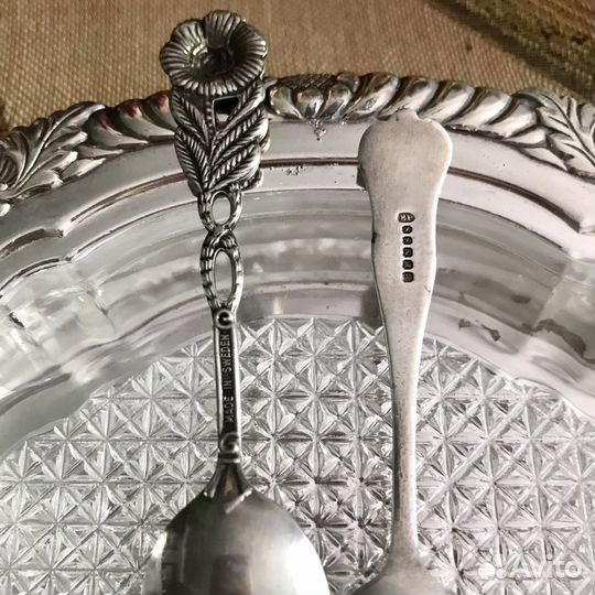 Ложки для соли, кофейные ложки, винтаж, Англия